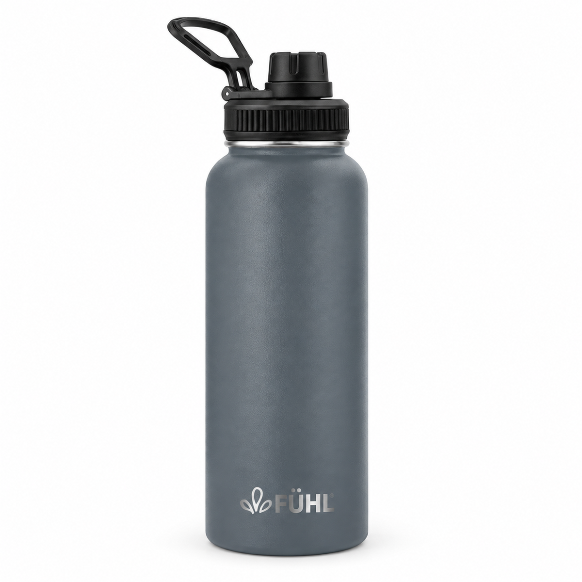 Botella Térmica Urban 1000ml Tapa Regular - Gris sobre fondo blanco