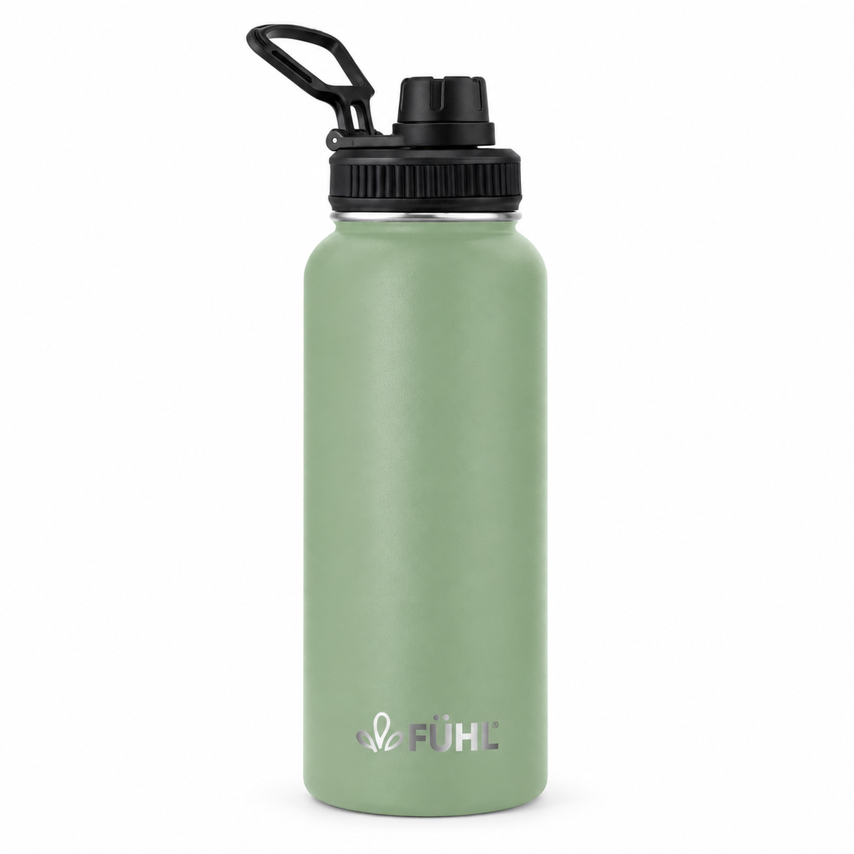 Botella Térmica Urban 1000ml Tapa Regular - Verde sobre fondo blanco