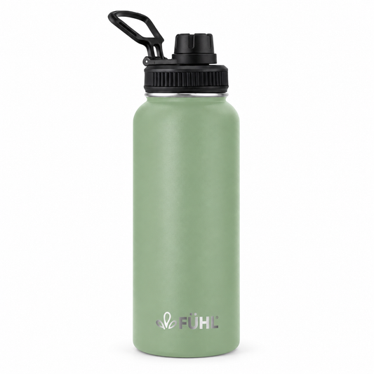 Botella Térmica Urban 1000ml Tapa Regular - Verde sobre fondo blanco