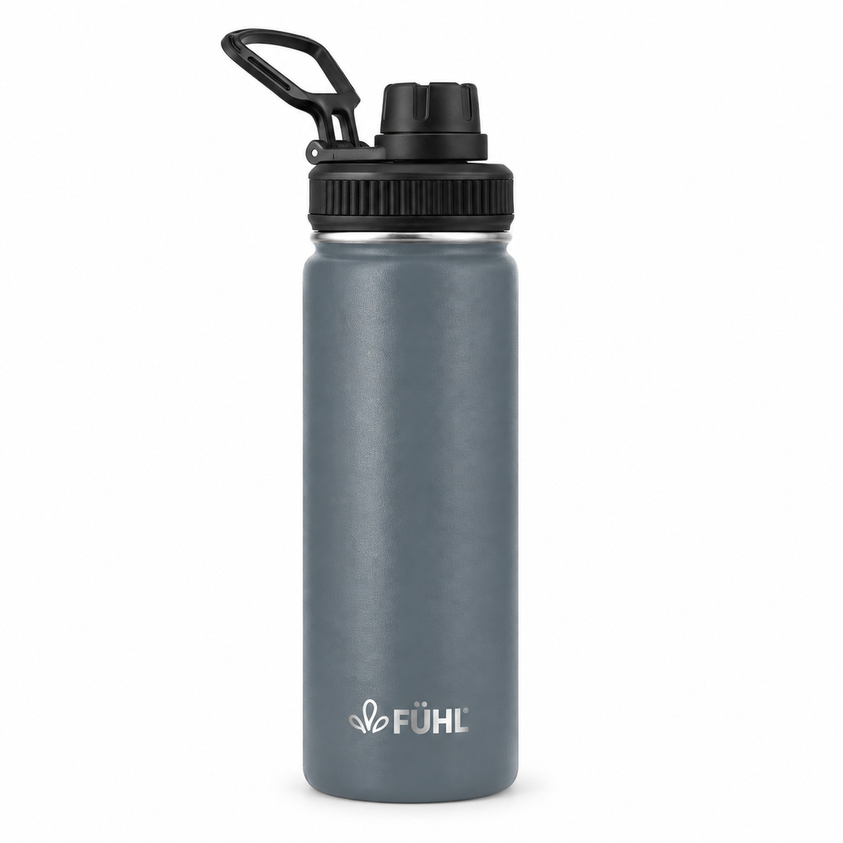 Botella Térmica Urban Slim 550 ml Tapa Regular – Gris sobre fondo blanco