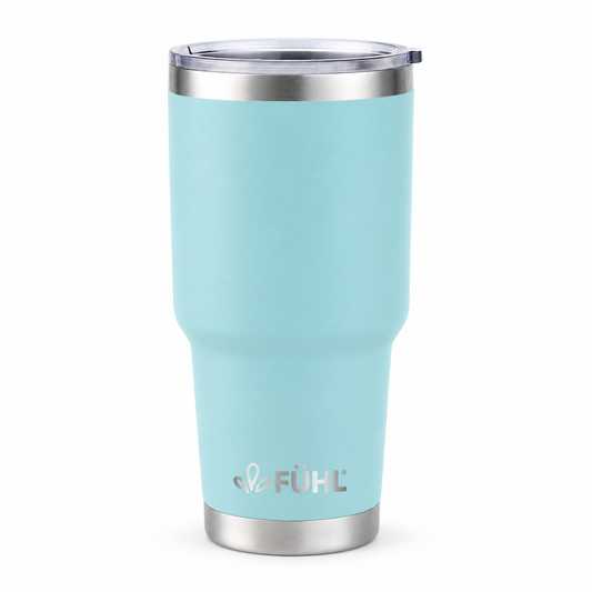 Mug Break 900ml - Celeste sobre fondo blanco
