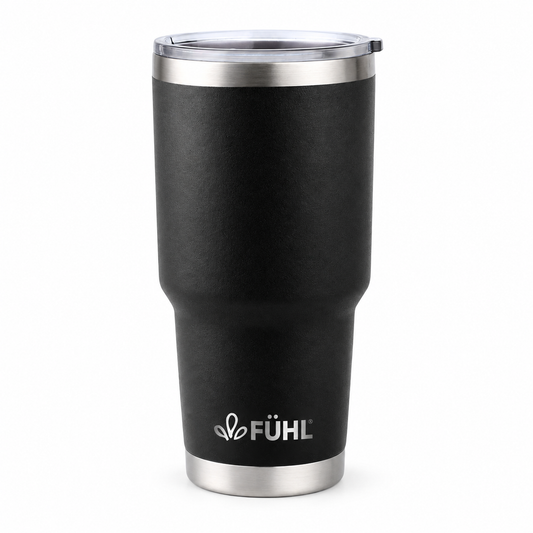 Mug Break 900ml - Negro sobre fondo blanco