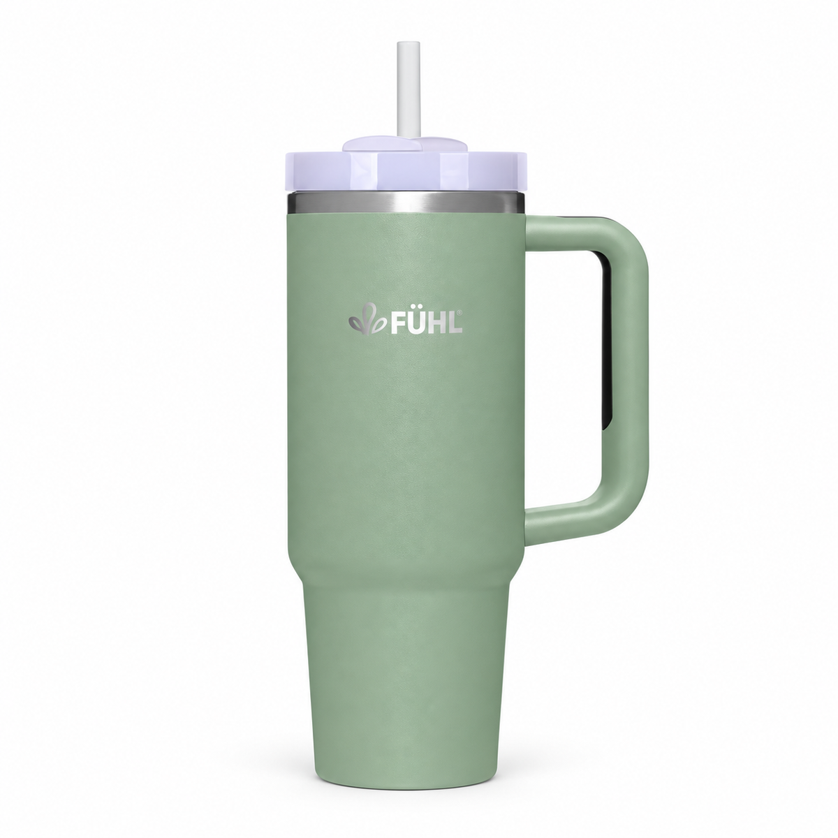 Tumbler Vibe 900ml - Verde sobre fondo blanco